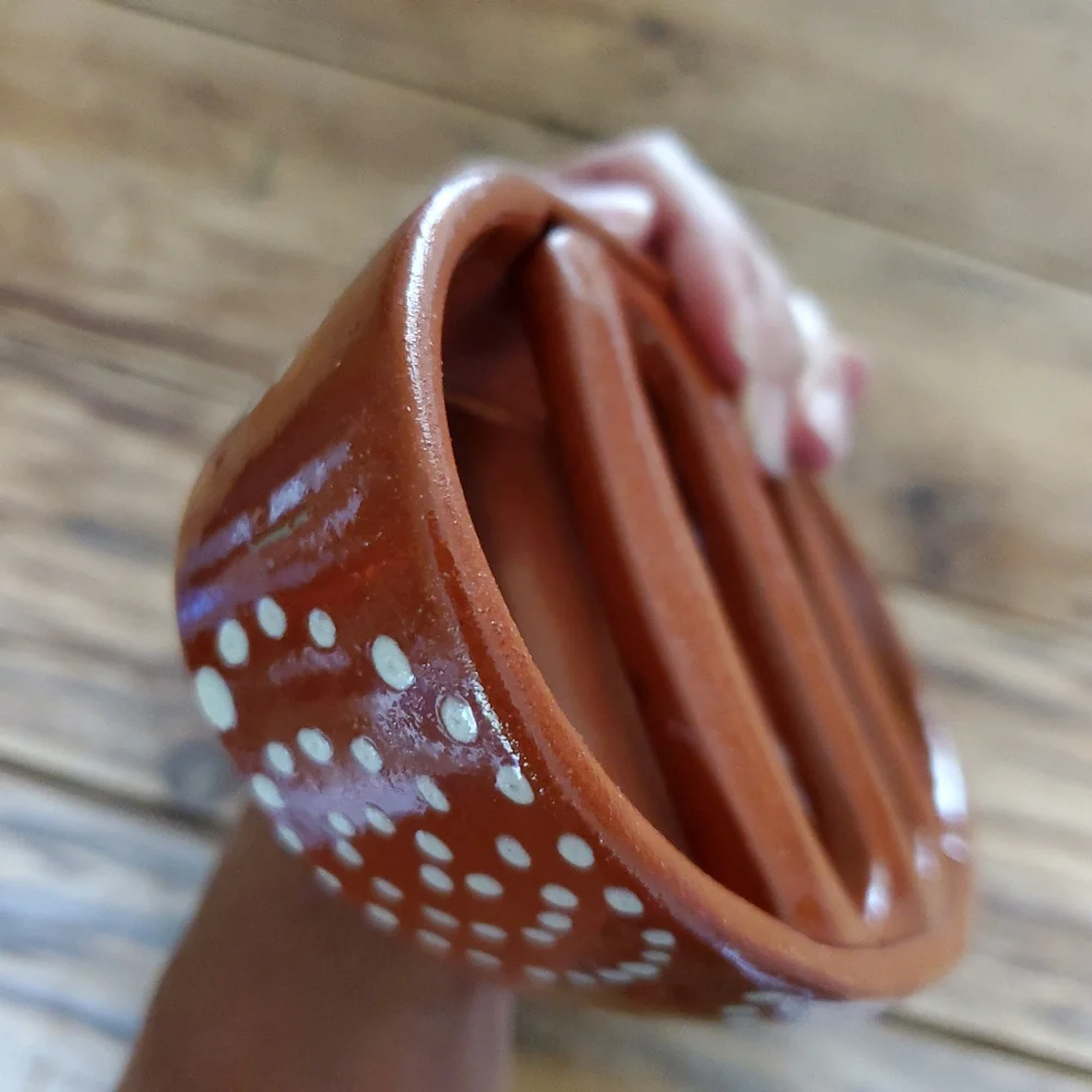 Portuguese Pottery Terracotta Clay Sausage Roaster